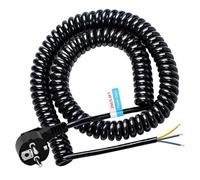 Prolongador de Contacto de Protección 3M - Espiral Extensión de Alimentación, Conexión de Plástico IP20, Zona Interior con Enchufe Schuko, 230 V/16 A