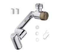 Prolongador de grifo giratorio - 4 modos de punta | con filtro orientación 1080° extensión ajustable | Para baño ducha hotel dormitorio apartamento | latón 9x5.4 cm ahorro agua