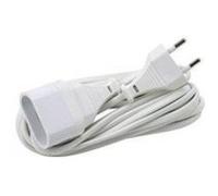 Prolongador electrico 4mm 10a blanco 5m