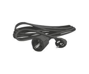 Prolongador electrico schuko 4,8mm 16a negro 5m