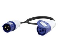 Prolongador Industrial Macho a Hembra, Resistente, con Alta conductividad; Ideal para Conexiones eléctricas y Extender circuitos.