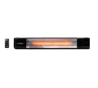 PROMETEO-E-1500, Estufa para exterior empotrable, 1500W, Mando a distancia, resistencias de infrarrojo de amplio expectro. Red