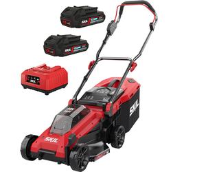 PROMO - Skil 0130 BA - Cortacésped de batería - 2x20V/2ah - Corte 34 cm