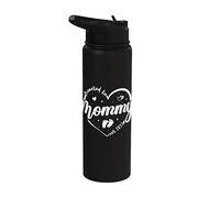 Promocionado a Mommy Est 2027 Pronto to be New Mom Finally Heart Stainless Steel Insulated Water Bottle
