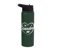 Promoved To Grandma Soon To Be Grandmom New Gigi Funny Heart Stainless Steel Insulated Water Bottle