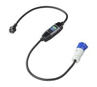 ProPlus Cable Adaptador Schuko a CEE 150 cm con RCD IP44/IP55 | Cable de neopreno H07RN-F de 2,5 mm² con protección VDE para caravanas, autocaravanas y barcos en camping o jardín.