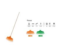 Prosper plast igr2-r585 focus, rastrillo, naranja, 46 x 17 x 165 cm