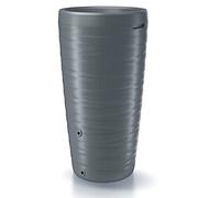 Prosperplast Barril de Agua de Lluvia 240L Maze de plastico en Color Gris Grafito (Largo) x 59,3 (Ancho) x 111 (Altura) cm