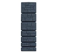 Prosperplast Barril de captación de agua TOWER STONE 350L Ahorro de agua, fácil instalación Antracita