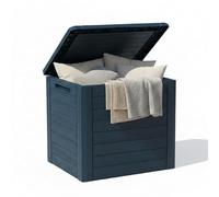 Prosperplast Baúl de jardín WOODEBOX 140L 585x460x550 mm Antracita