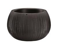 Prosperplast beton bowl de plástico con depósito en color cemento negro, 13,6 (alto) x 18 (ancho) x 18 (profundo) cms