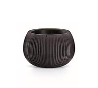 Prosperplast BETON BOWL de plástico CON depósito en color Cemento negro, 16,1 (alto) x 23,8 (ancho) x 23,8 (profundo) cms