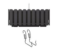 Prosperplast Boardee Fencycase Maceta de Balcón con Suspensión Sistema de Riego Maceta con Ganchos para Barandilla (380 mm, Antracita)