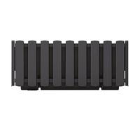 Prosperplast Boardee Fencycase Maceta para Flores Caja de Balcón Maceta para Plantas Diseño Rústico para Uso en Interiores y Exteriores (Largo 580 mm, Antracita)