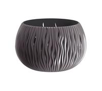 Prosperplast bowl sandy de plástico con depósito en color antracita, 16,1 (alto) x 23,8 (ancho) x 23,8 (profundo) cms