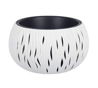 Prosperplast Bowl Sandy de plástico con depósito en Color Blanco, 21,8 (Alto) (Ancho) x 37 (Profundo) cms