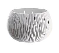 Prosperplast BOWL SANDY de plástico CON depósito en color Gris piedra, 16,1 (alto) x 23,8 (ancho) x 23,8 (profundo) cms White 2