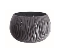 Prosperplast BOWL SANDY de plástico CON depósito en color Gris piedra, 19,5 (alto) x 29 (ancho) x 29 (profundo) cms Anthracite 3.9
