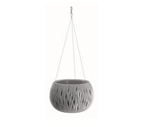 PROSPERPLAST BOWL SANDY WS de plástico CON depósito en color Gris piedra, 16,1 (alto) x 23,8 (ancho) x 23,8 (profundo) cms