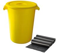 Prosperplast Cubo Industrial 100L con Bolsas de Basura WELLHOME