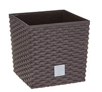Prosperplast drts170l-440u 17 x 17 x 17 cm), diseño Rato bajo de la maceta, Color Marrón Oscuro