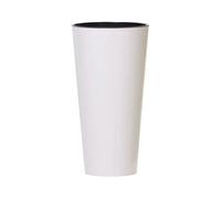 'Prosperplast dtus200s de S449 20 x 38,1 cm Tubus Slim Shine Maceta - Blanco