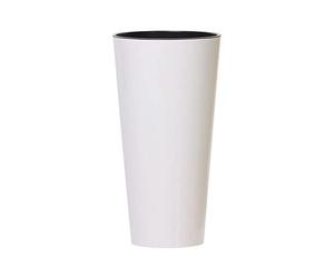 'Prosperplast dtus200s de S449 20 x 38,1 cm Tubus Slim Shine Maceta - Blanco