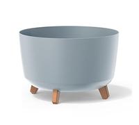Prosperplast Maceta Gracia, patas desmontables, inserto, 390 mm Gris claro