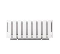 Prosperplast Jardinera para Balcón BOARDEE FENCYCASE - Decora Tu Balcón - Alta Calidad White