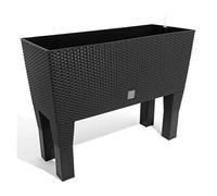 Prosperplast Jardinera Rato con riego 80x33x65 antracitae, Antracita, 80 cm