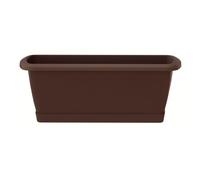 Prosperplast Jardinera Respana con Soporte de Plastico en Color Marron 78,6 Cm Brown