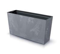 Prosperplast Jardinera URBI Case Beton Effect M, con depósito Interior, Marengo, 77x23,5x40,6 cm