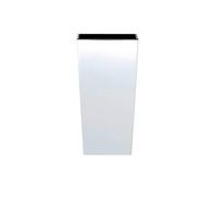 Prosperplast Urbi Square Maceta Alta Plástico Blanco 19L Depósito Interior