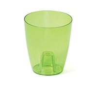 Prosperplast Maceta coubi Orchid 1,5l., Dimensiones (mm) 132x132x160, Color Verde Transparente