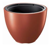 Prosperplast Maceta HEOS 10L., con depósito, Dimensiones (mm) 298x298x230, Color Cobre