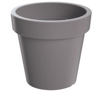 Prosperplast Maceta LEXO ROUND 430L - Alta Capacidad - Diseño Moderno Gris piedra 430