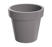 Prosperplast Maceta LEXO ROUND 92L - Alta Capacidad Gris piedra 92