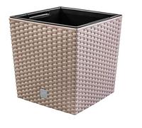 Prosperplast Maceta Rato 15.8 litros con cubilete para plantar en color mocca 26.2 x 26.2 x 26.6 cm, 15.8 litros