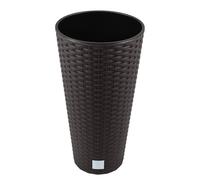 Prosperplast Maceta Rato 64 Litros con Inserto 40 X 40 X 76,3 Cm - Blanco Ocre oscuro