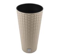 Prosperplast Maceta Rato de 8 litros con Inserto 20 x 20 x 38 cm en Color Mocca