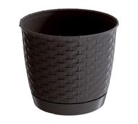 Prosperplast Maceta Ratolla Redonda 2,8L Ocre Oscuro para Jardín Brown