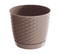 Prosperplast Maceta Ratolla Redonda 2L Mocca para Jardín Beige