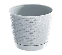 Prosperplast Maceta RATOLLA Round 2,8L., Dimensiones (mm) 190x190x165, Color Blanco