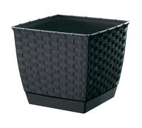 Prosperplast Maceta RATOLLA SQUARE 6L - Diseño Moderno Antracita 6