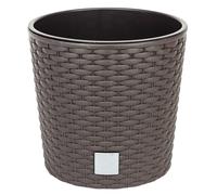 Prosperplast Maceta Redonda 4,7 Litros Rato con Cubilete | Uso Interior o Exterior Mocca 7.6