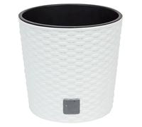 Prosperplast Maceta Redonda 8,7 Litros Rato con Cubilete Blanco