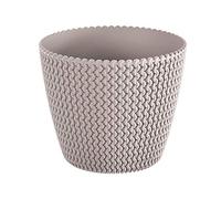 Prosperplast Maceta Redonda 8L Splofy de plastico en Color Mocca, Ø25,9 x 22 cm