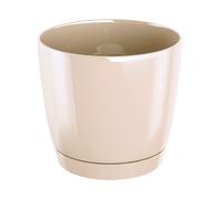Prosperplast Maceta Redonda de Plástico Coubi Round P Crema 13,5x13,5x12,4 Cm Cream