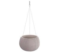 Prosperplast Maceta SPLOFY Bowl WS 3,9L, con depósito, Dimensiones (mm) 290x290x195, Color Mocca