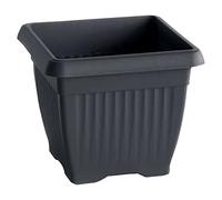 Prosperplast Maceta Terra 25,2l., Dimensiones (mm) 370x370x300, Color Antracita